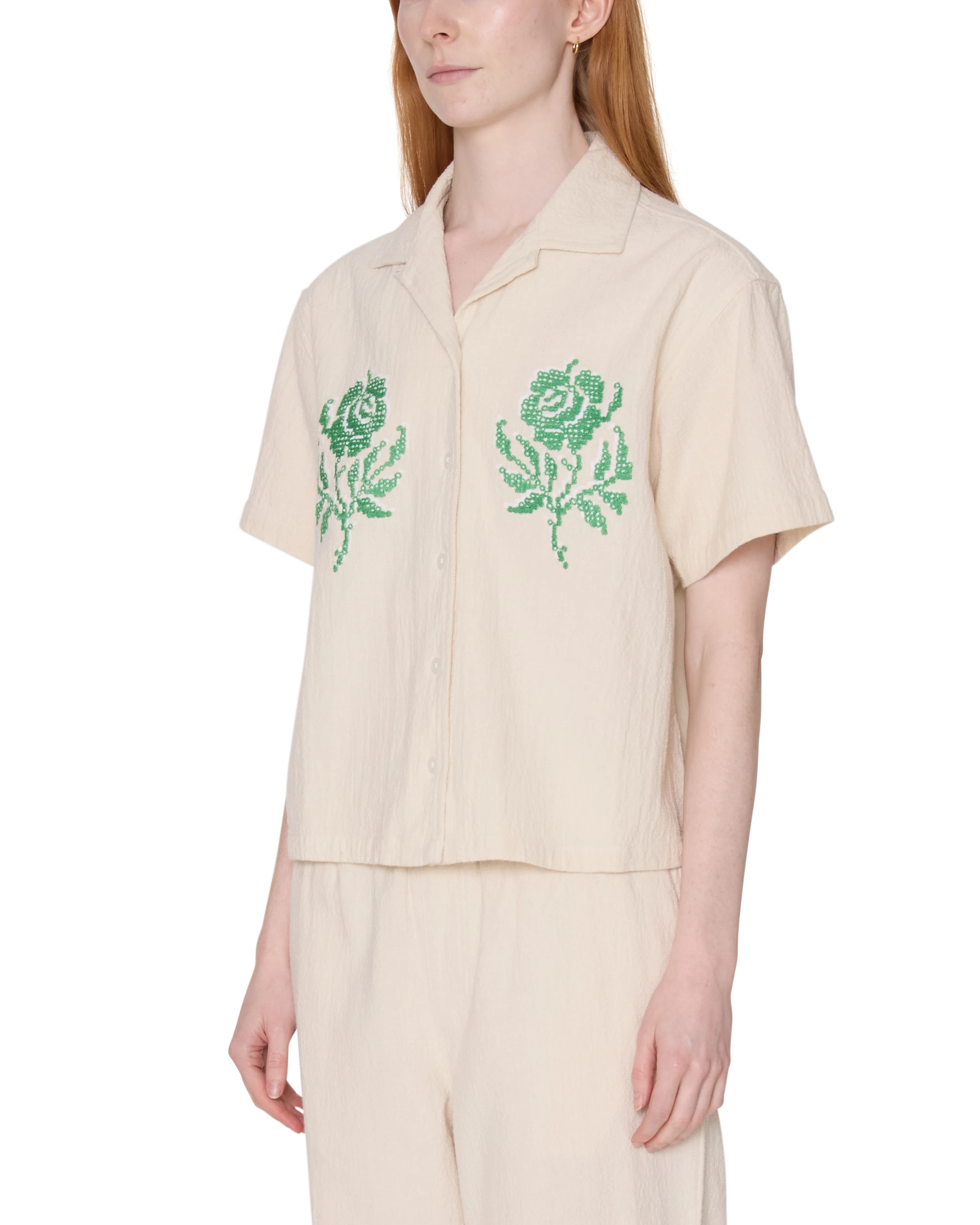 ROSES EMBELLISHED SS SHIRT - Image 2